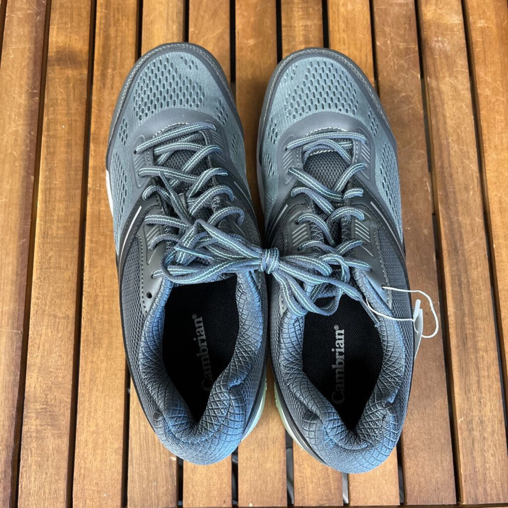 Running Shoes And Knee Pain Cambrian - Women's Breeze Medium Width Running Shoes - MSRP $200: Grey / Mint-women-W10