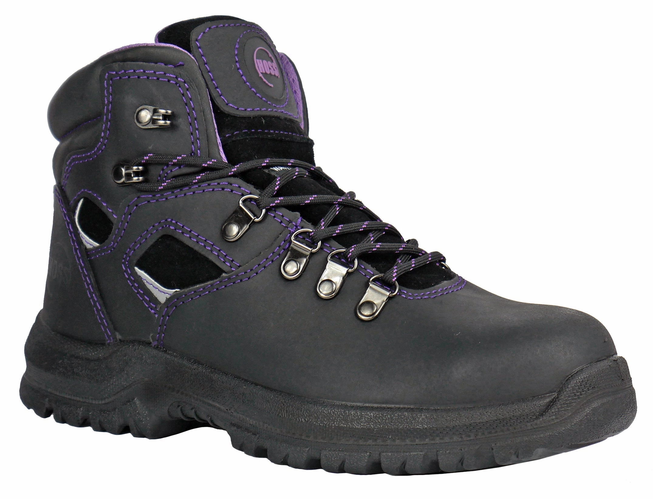 Women's Hoss 6" Lily Black, EH, SR, WP Steel Toe Boot Good Waterproof Hiking Shoes