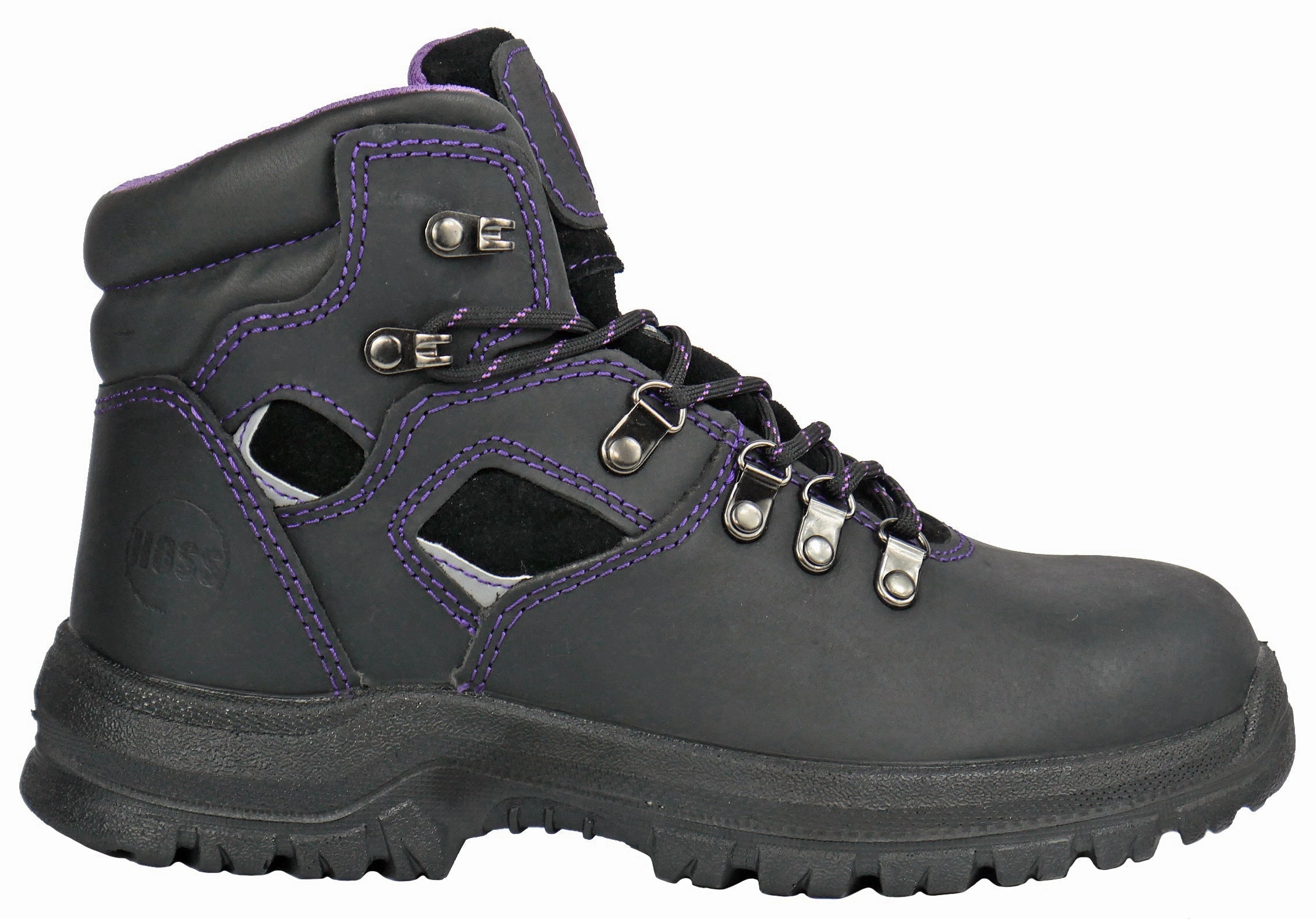 Running Waterproof Shoes Women's Hoss 6" Lily Black, EH, SR, WP Steel Toe Boot