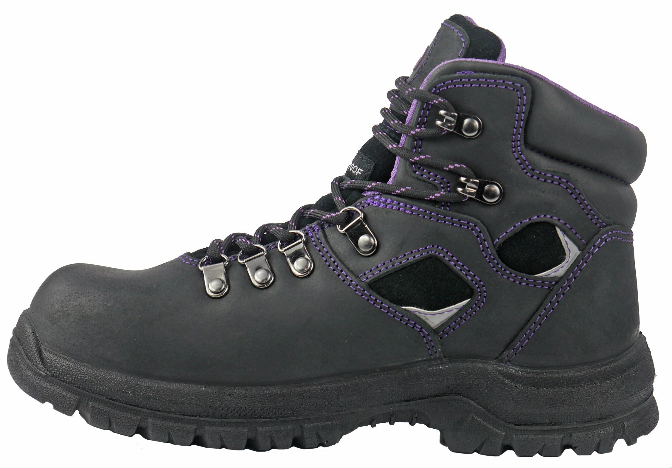 On Waterproof Hiking Shoes Women's Hoss 6" Lily Black, EH, SR, WP Steel Toe Boot