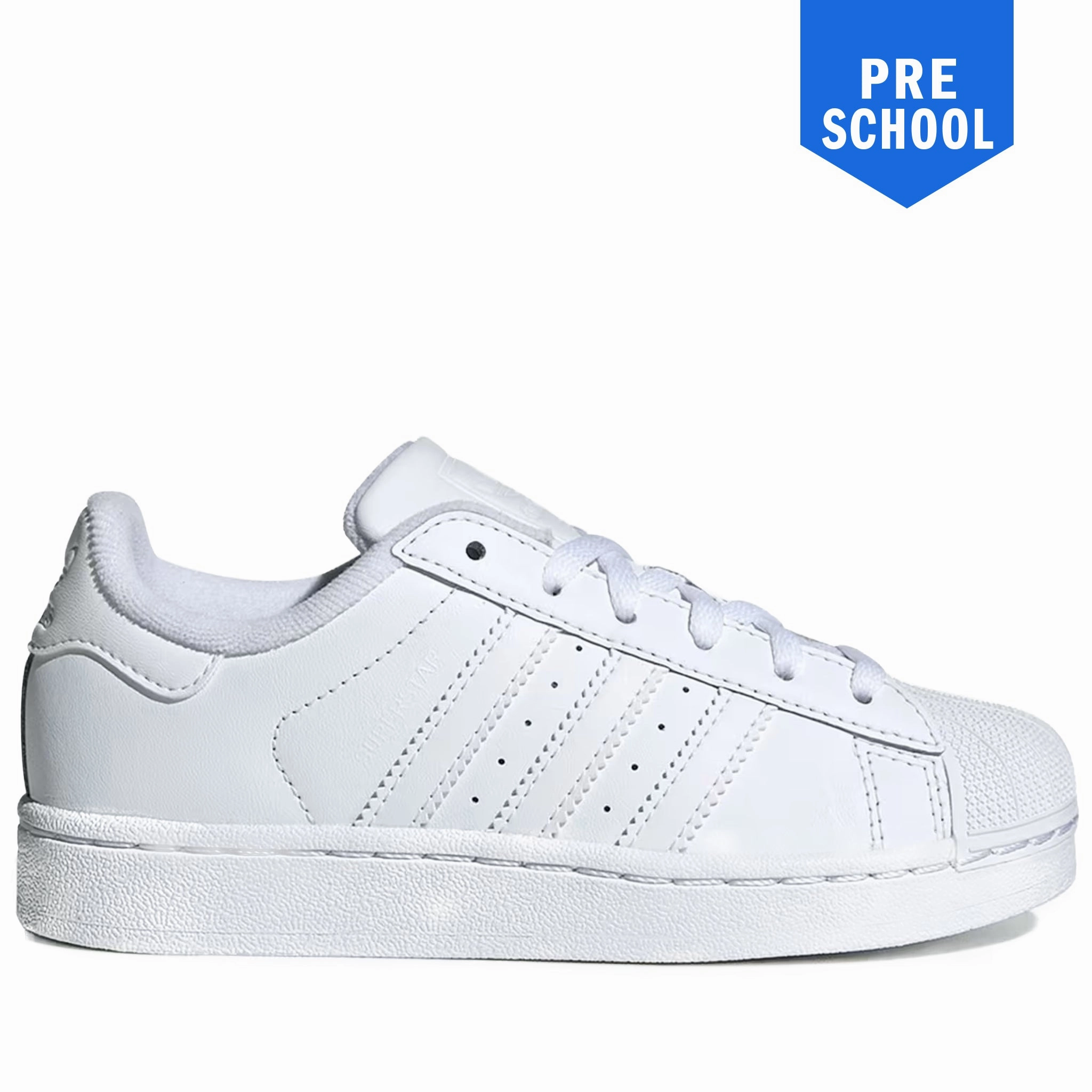 Pre School Adidas Superstar II Shoes - White/White Adidas Cna Shoes