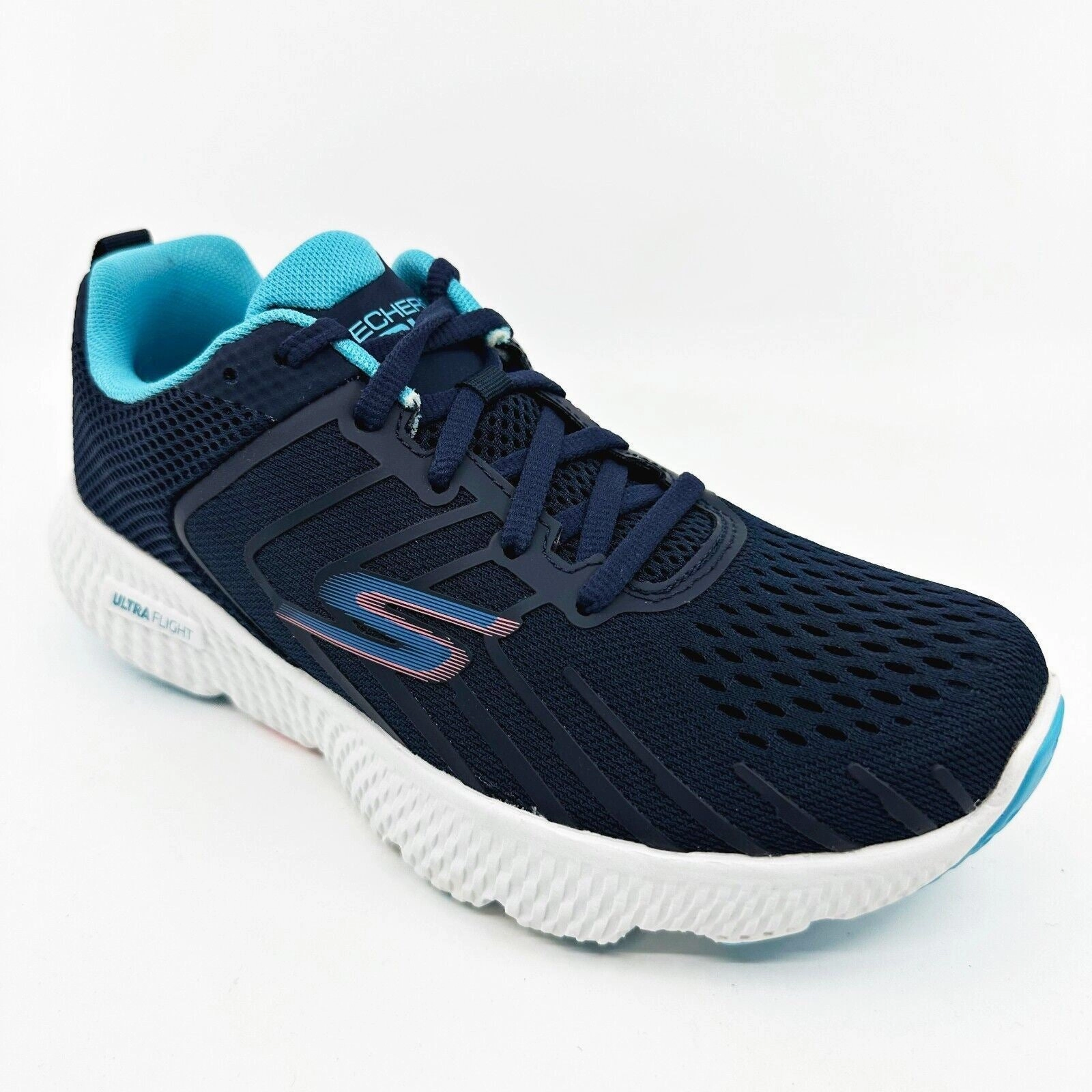 Highest Rated Running Shoes Skechers Go Run Power Fleetz Navy Blue Womens Athletic Running Shoes