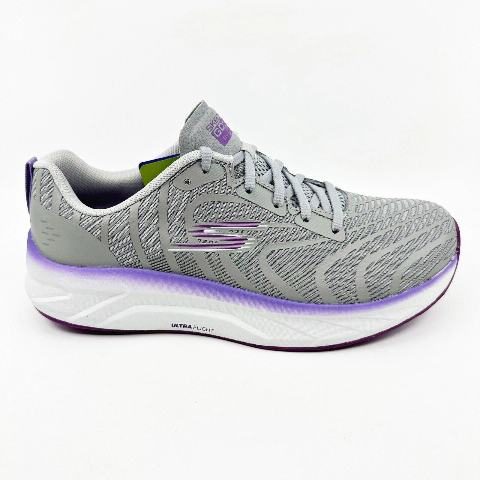 Skechers Go Run Balance 2 Gray Purple Womens Athletic Running Shoes Shoes
