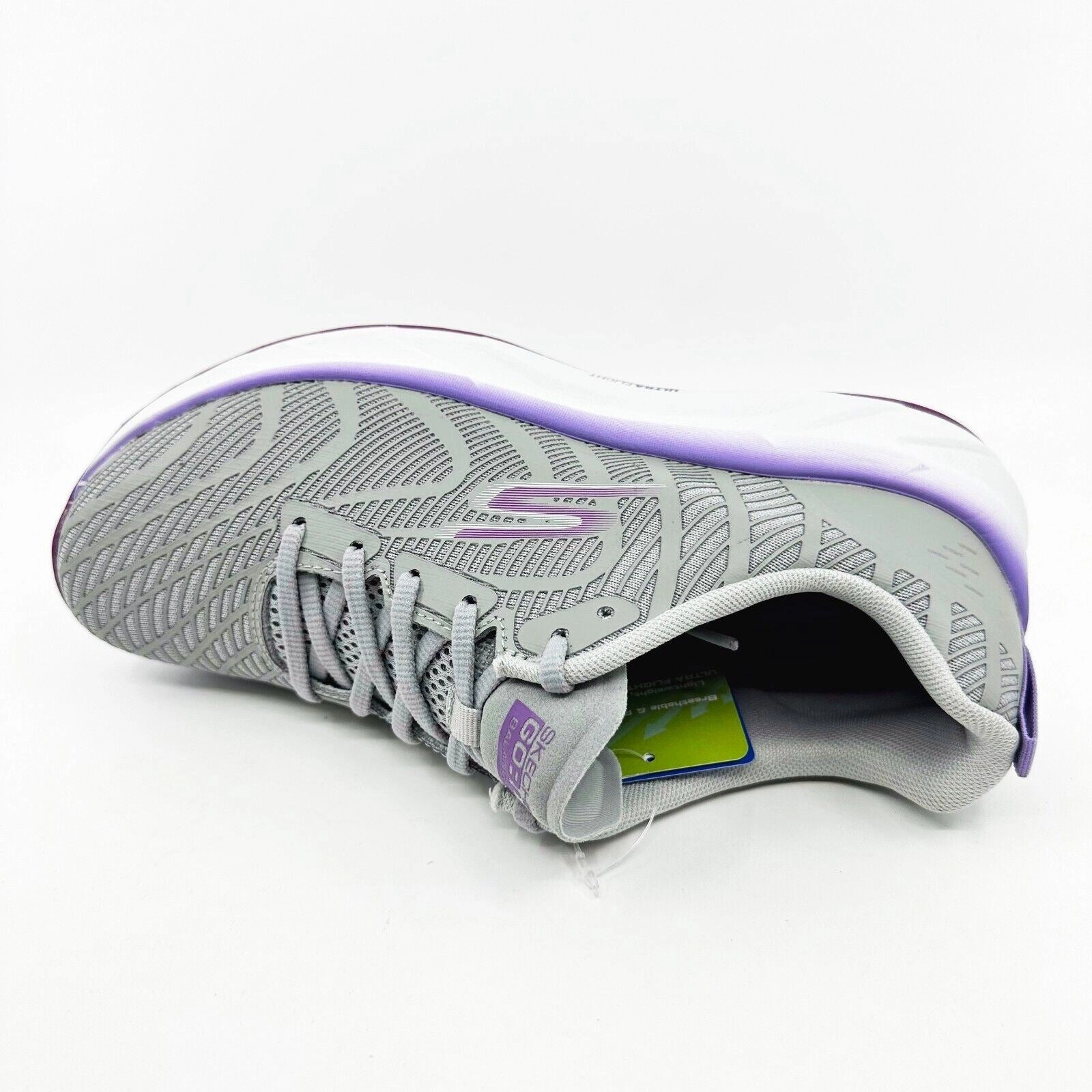 Skechers Go Run Balance 2 Gray Purple Womens Athletic Running Shoes Topo Trail Running Shoes