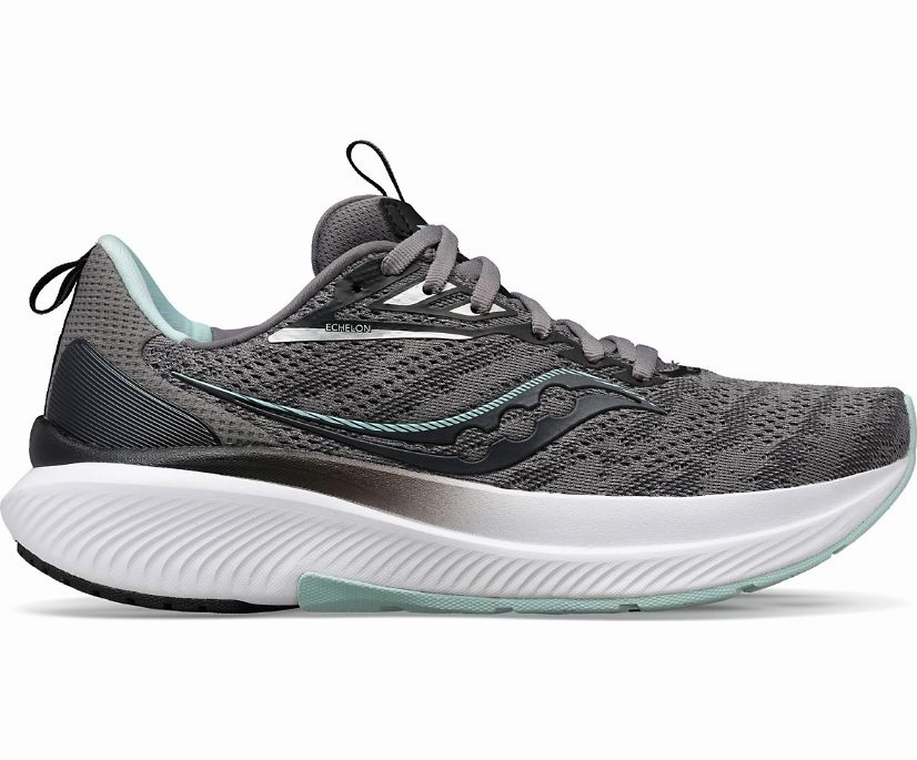 Running Shoes With High Arch Saucony | Echelon 9 | Women's | Charcoal/Ice