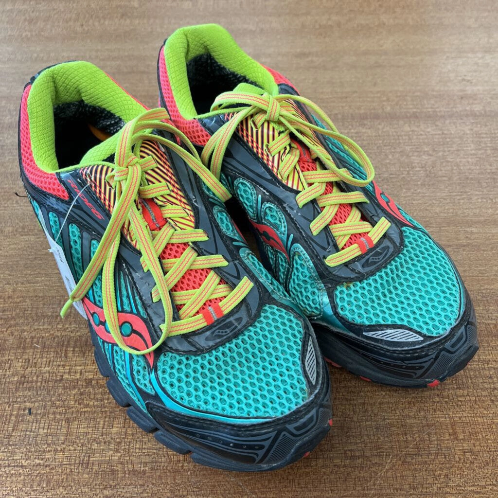 Top Trail Running Shoes Saucony - Women's Ride 6 Running Shoes: Neon Green/Neon Pink-women-W9