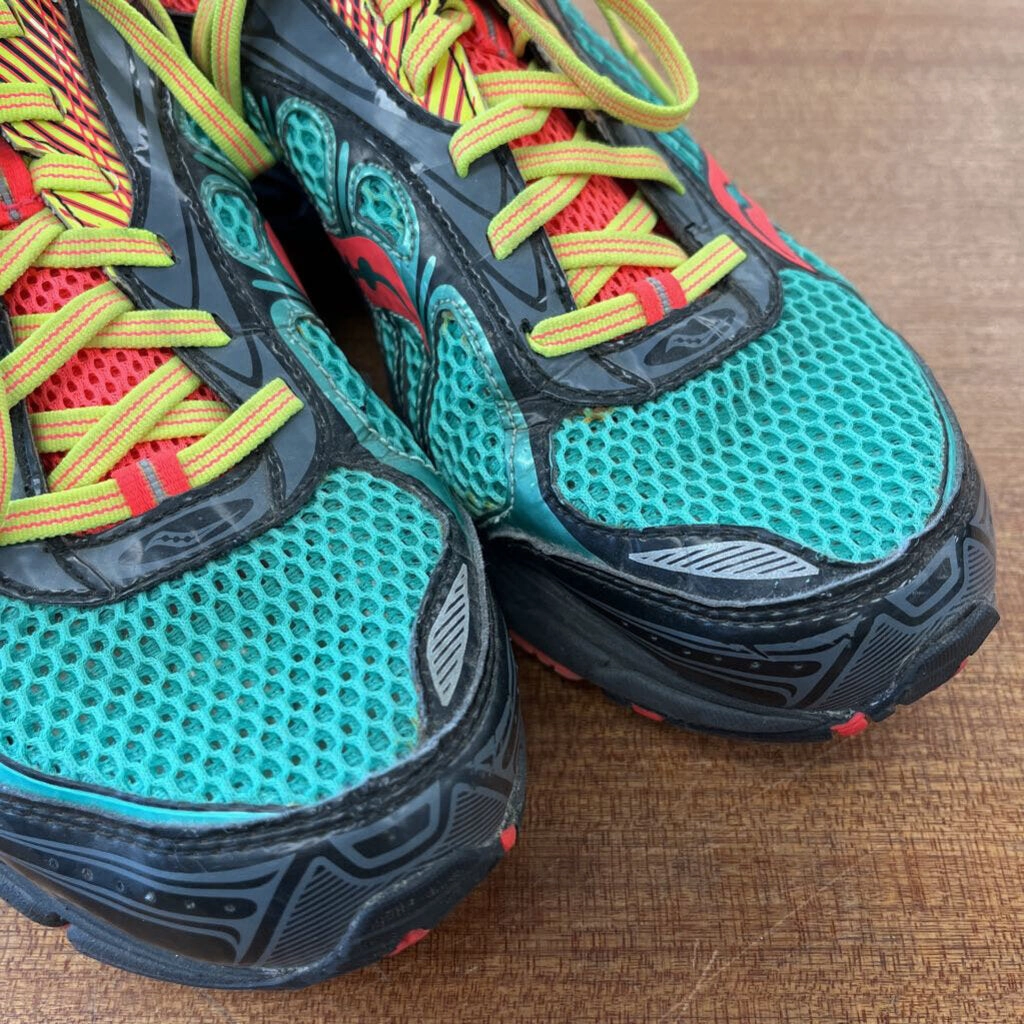 Running Shoes For Half Marathon Saucony - Women's Ride 6 Running Shoes: Neon Green/Neon Pink-women-W9