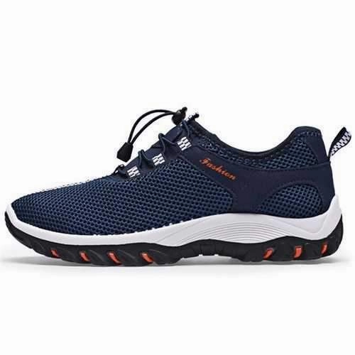Men Shoes Mesh Outdoor Hiking Running Breathable Athletic Sneakers Hiking Shoes For Roofing