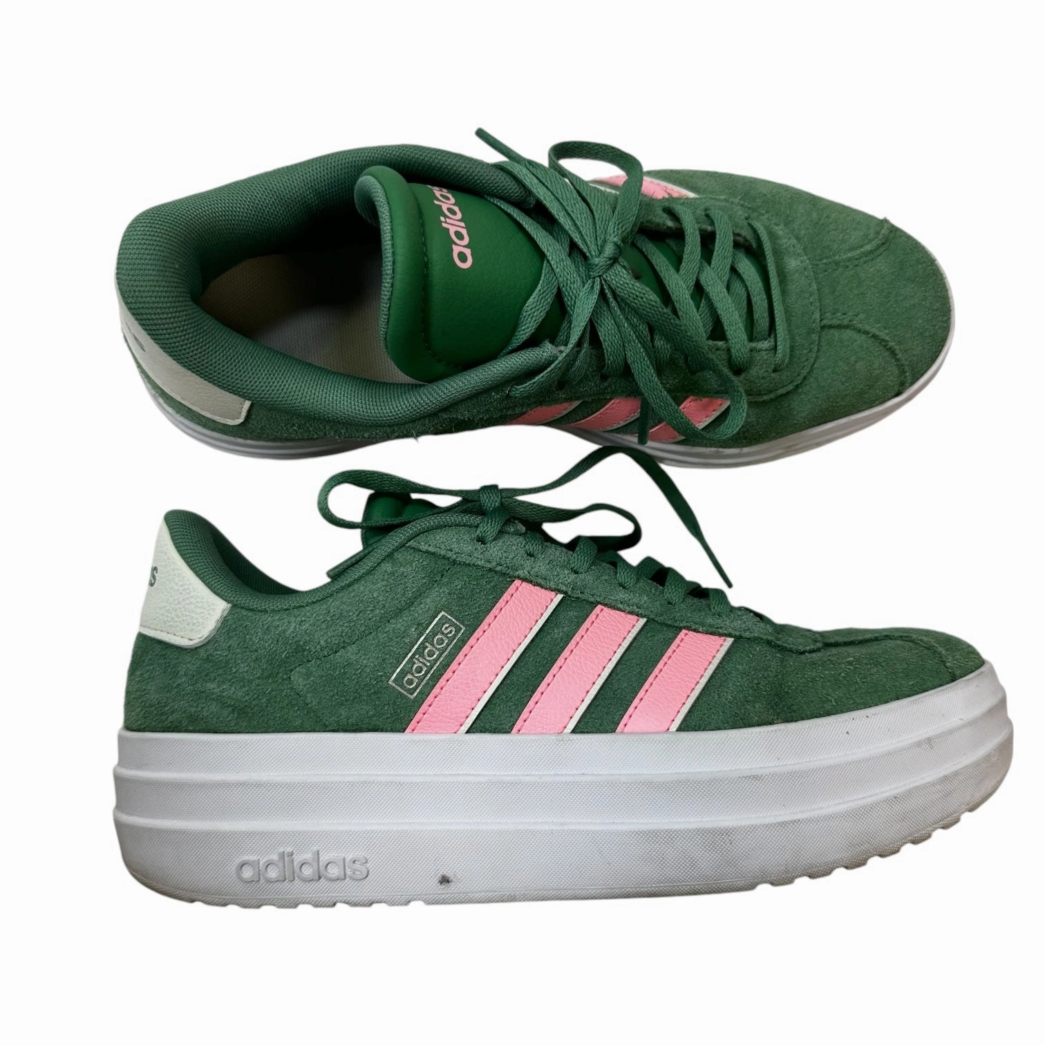 Shoes Without Laces Adidas Shoes Sneakers By Adidas In Green, Size: 8