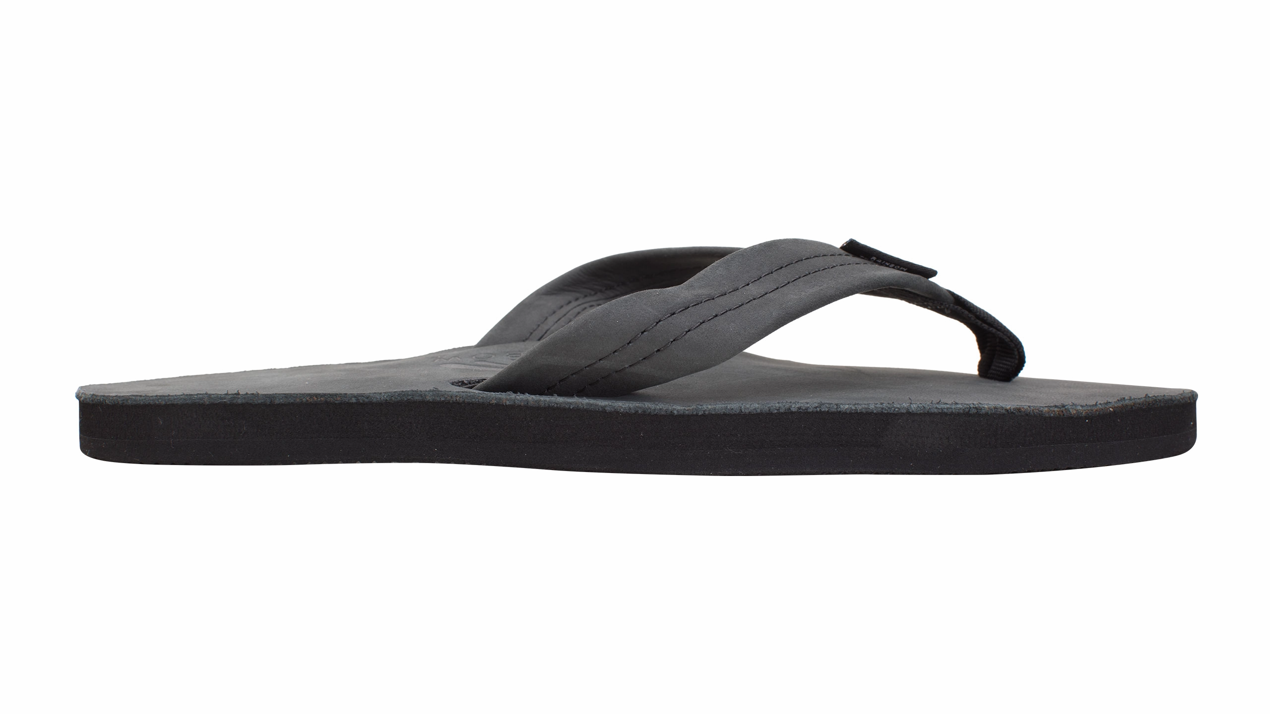 Single Layer Premier Leather Black (Men) Kat Stratford Flip Flops