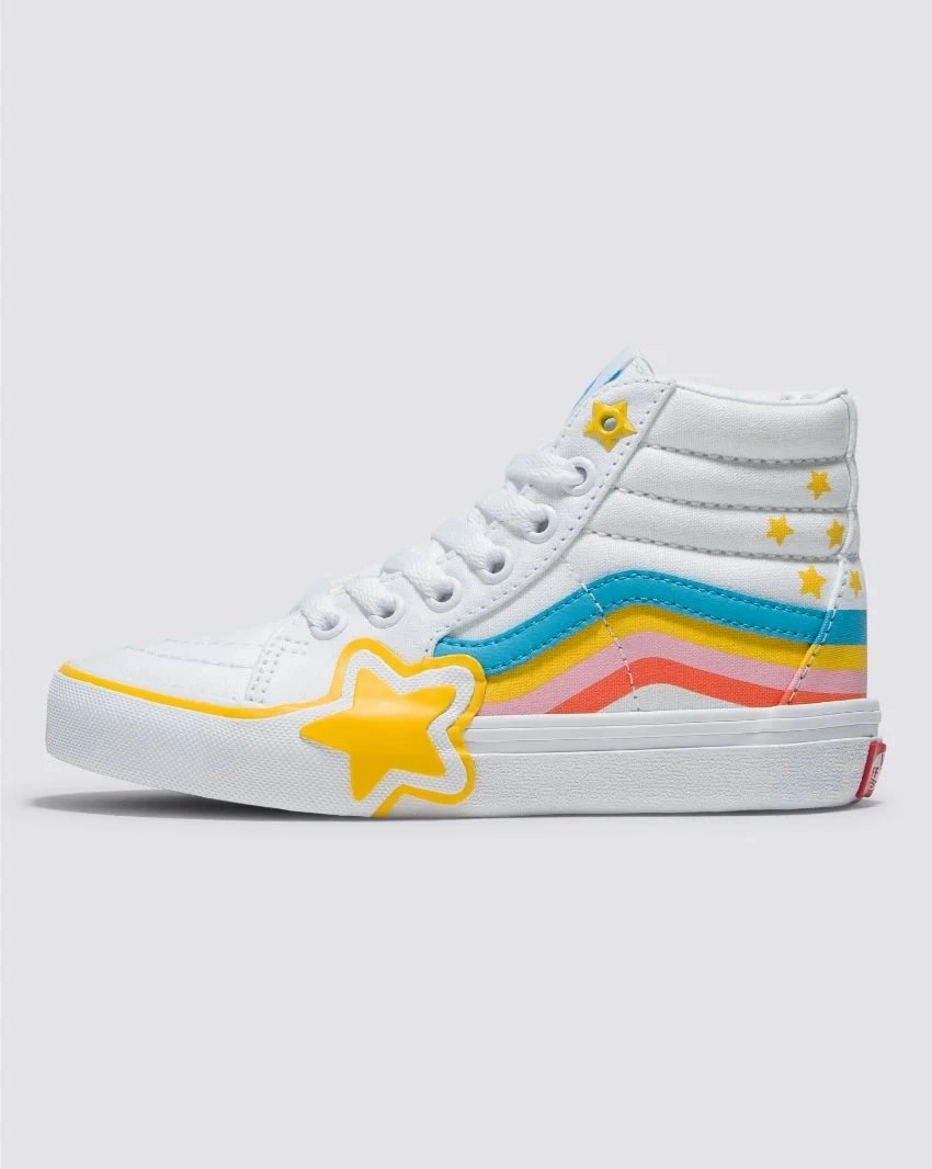 Kalis Skate Vans Sk8-Hi Kids Rainbow Star / Rad Rainbow