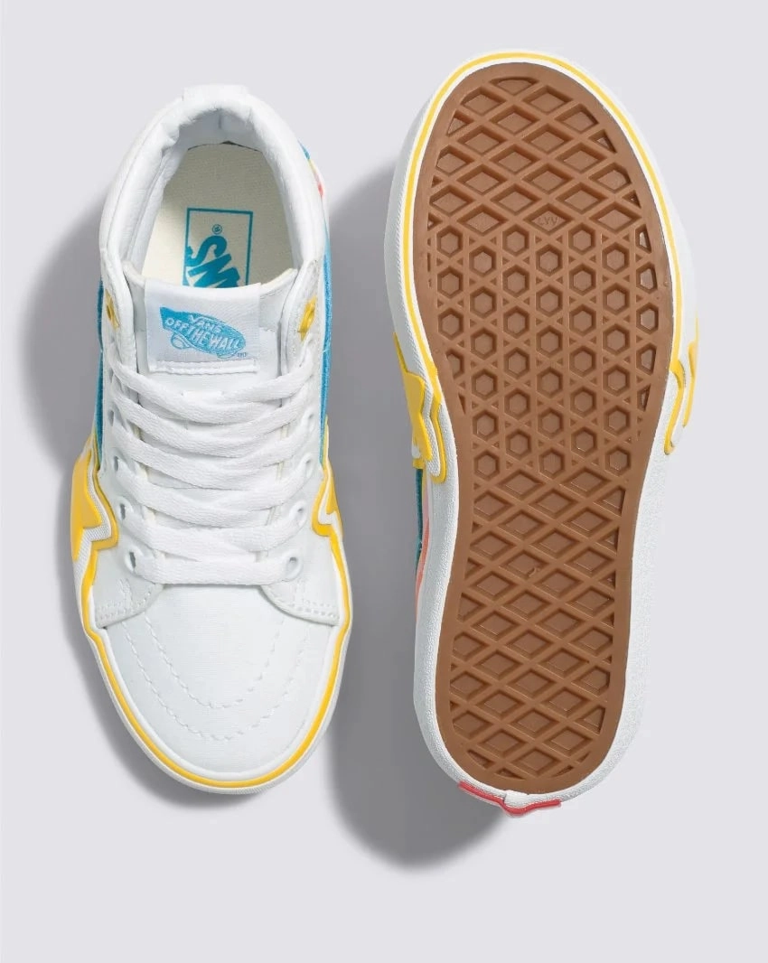 Roller Skate Vans Sk8-Hi Kids Rainbow Star / Rad Rainbow