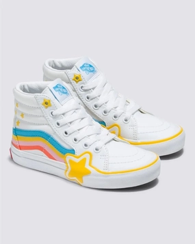 Cheap Durable Skate Shoes Vans Sk8-Hi Kids Rainbow Star / Rad Rainbow