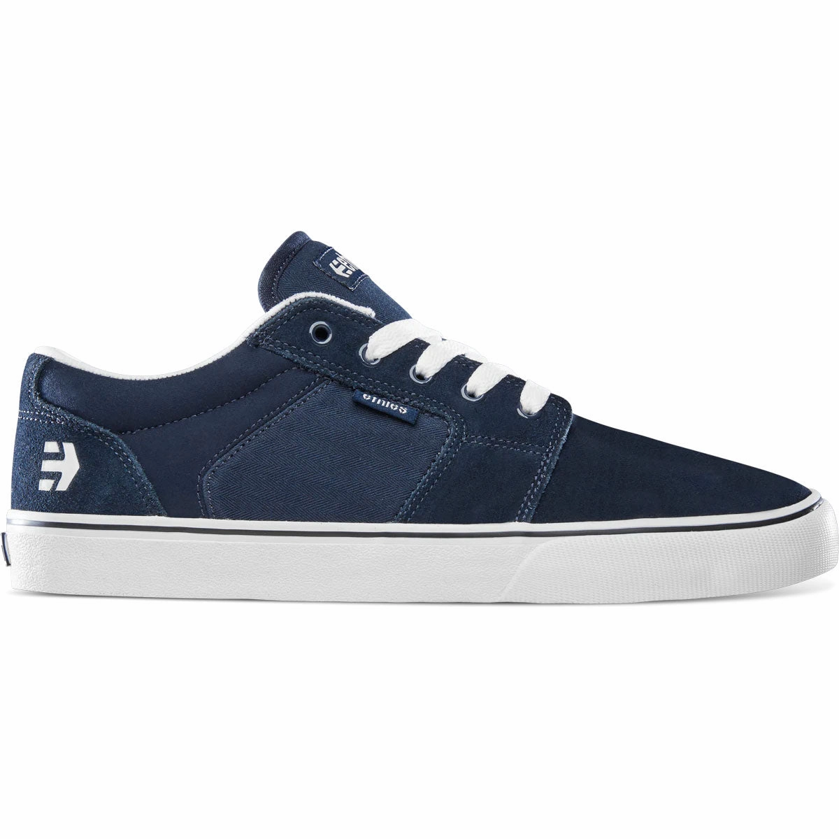 Etnies Skateboard Shoes Barge LS Navy/White/Blue Skater Shoes From The 2000s