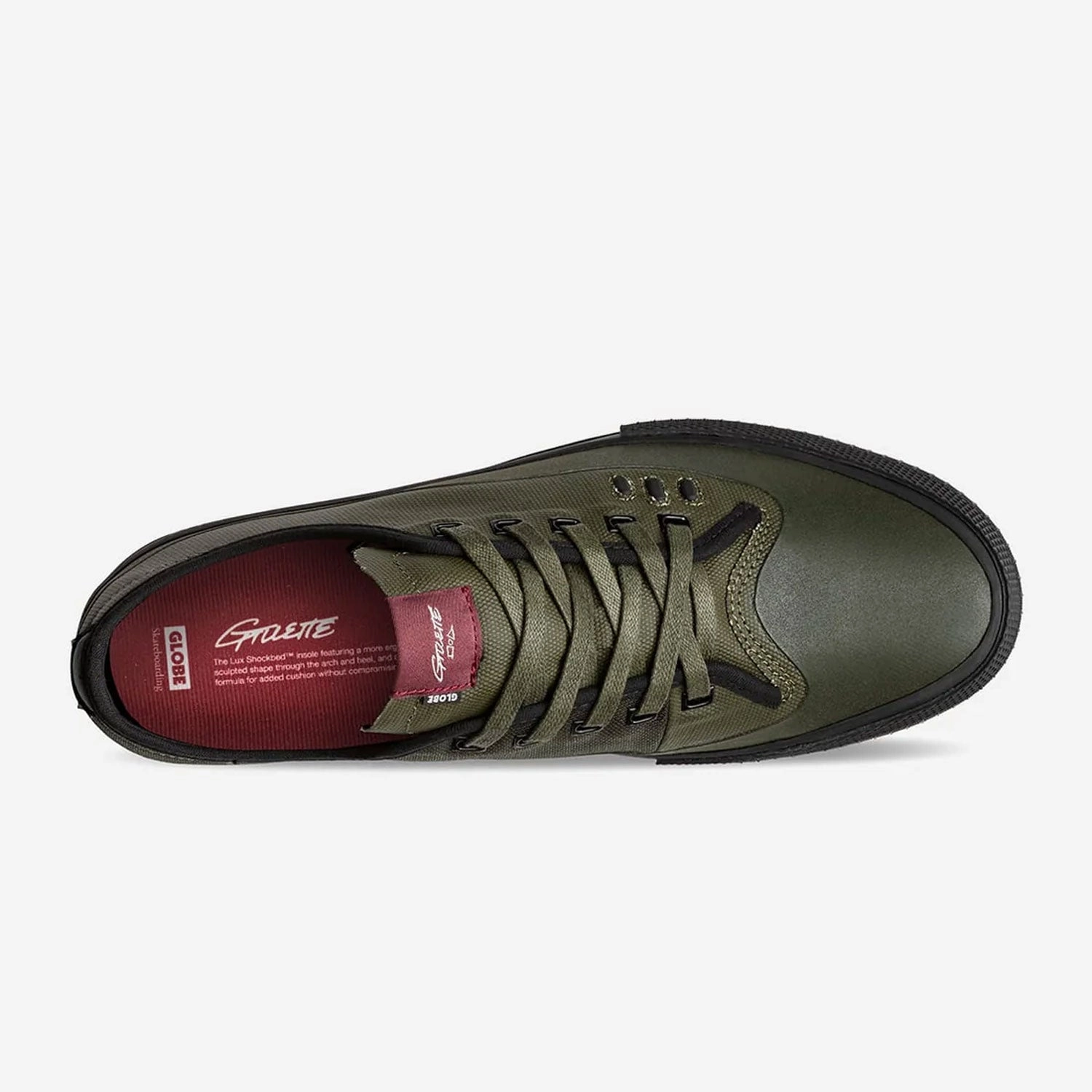 Globe Skateboard Shoes Gillette Dark Olive/Black Skate Culture