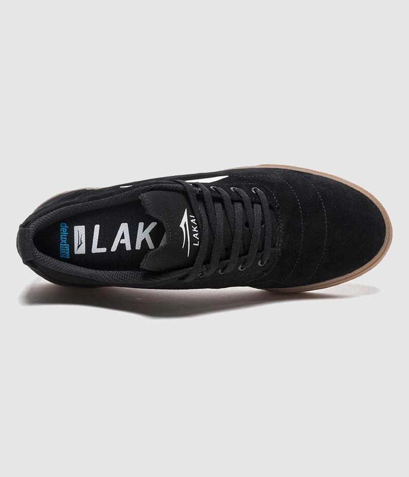 Numeric Reynolds 480 Skate Shoes Lakai Bristol Skate Shoes Black/Gum Suede