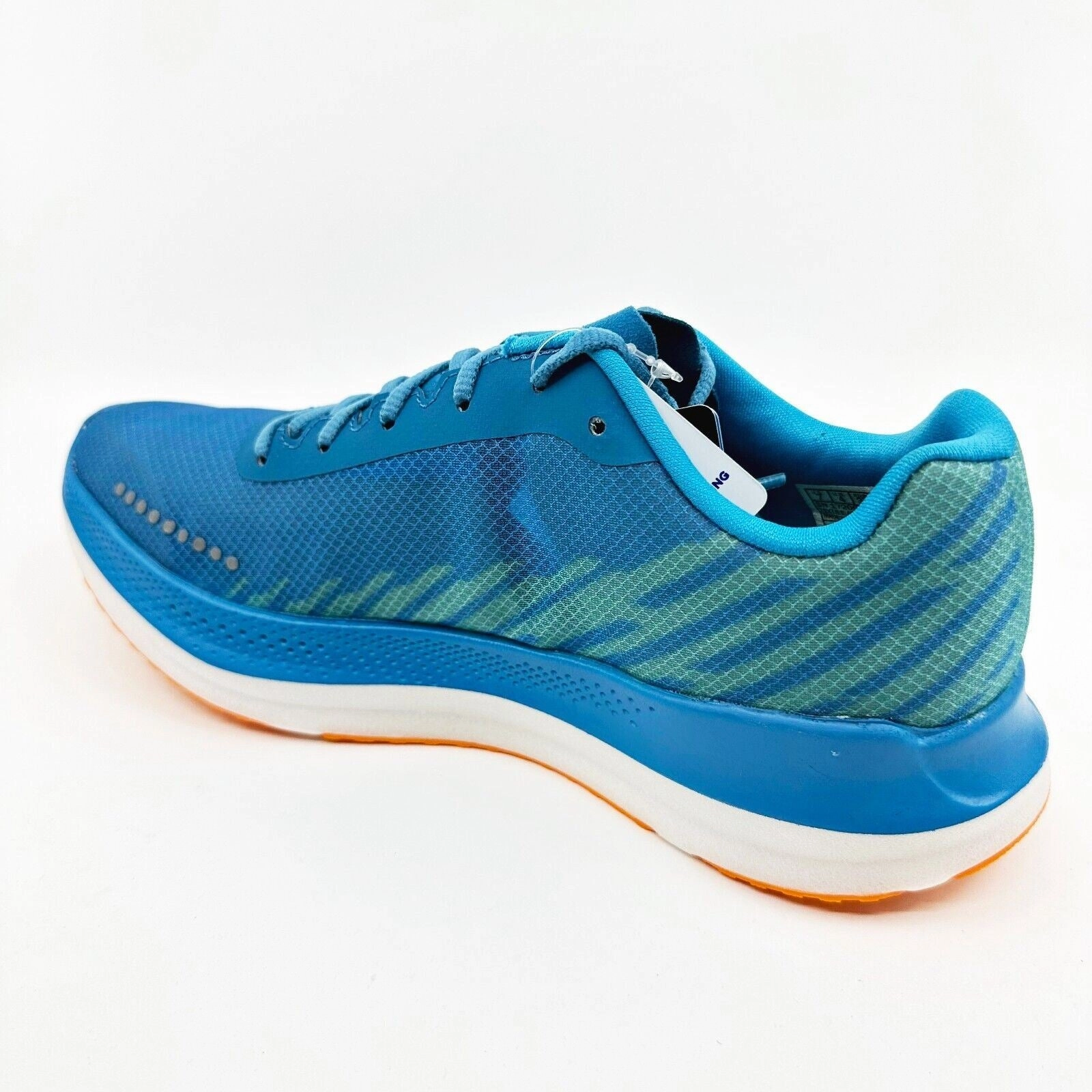 Skechers Go Run Razor Excess Blue Orange Womens Athletic Running Shoes Running Shoes Gym