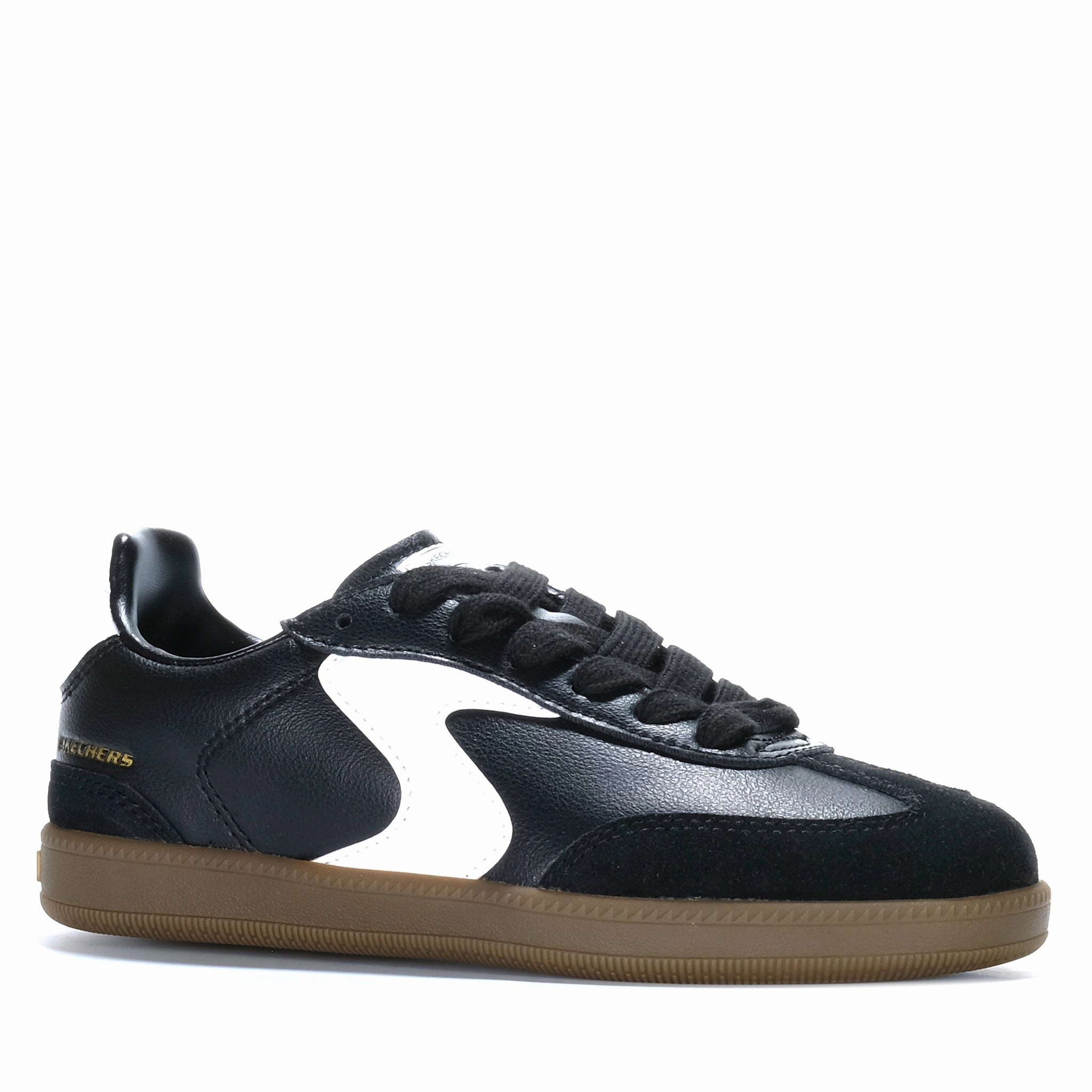 Skechers Hotshot - Junior Varsity Black/White 418005L Sneakers That Go With Dresses