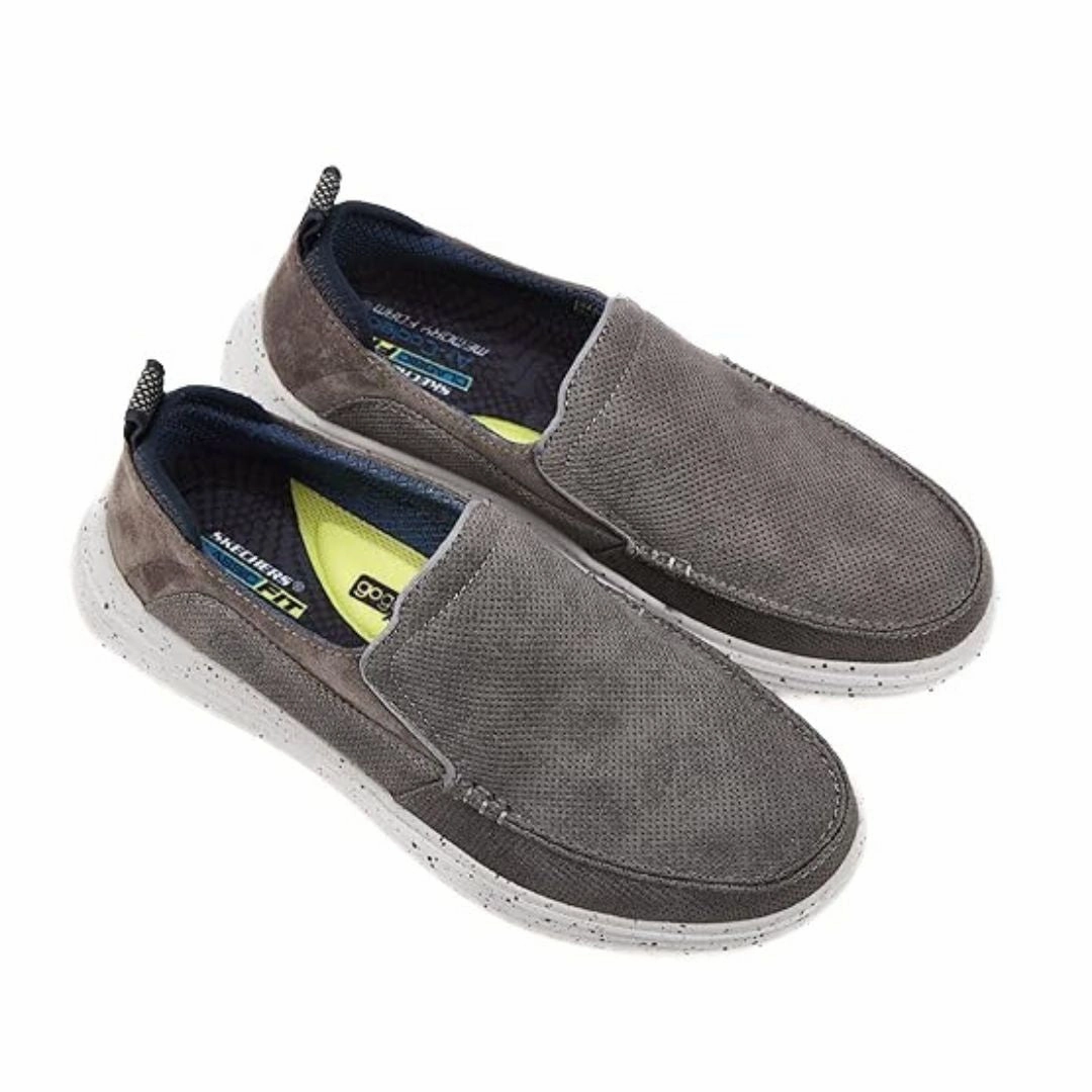 Casual Shoes For Summer SKECHERS Proven Renco Canvas Slip-on Men 204568-GRY