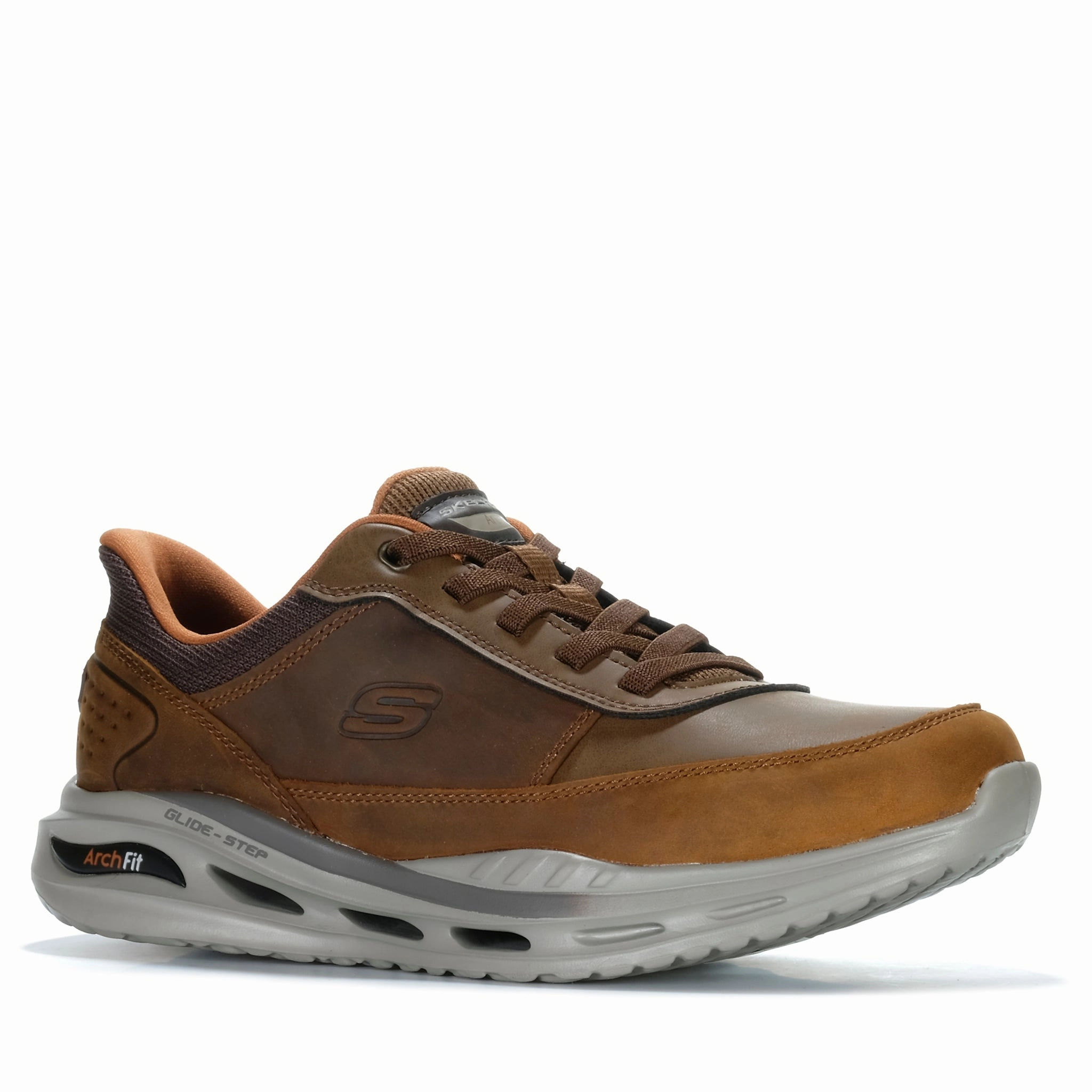 Review Best Walking Skechers Slip-Ins: Arch Fit Orvan - Moxley Dark Brown 210981