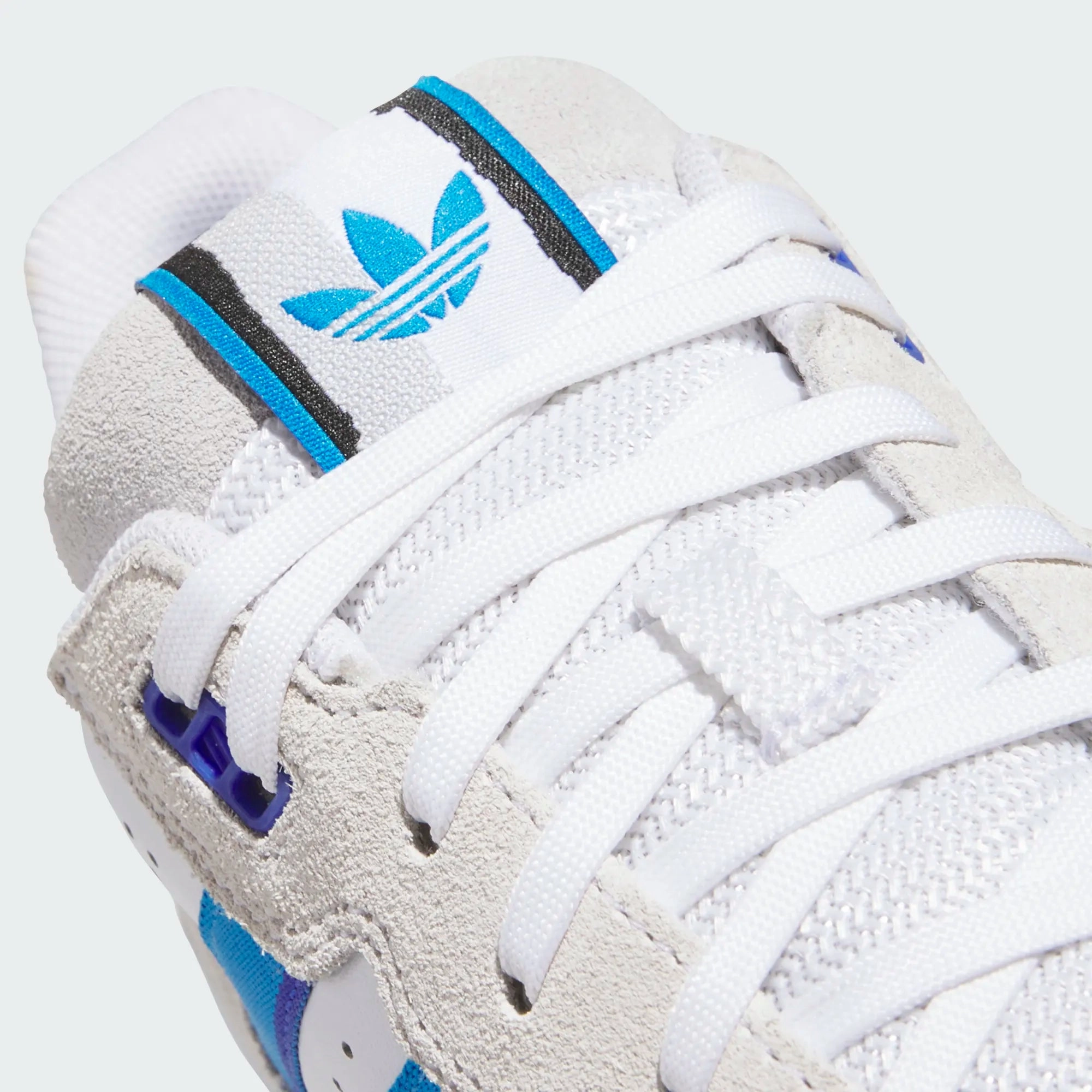 Adidas Skateboarding - Tekkira Cup Shoes - Footwear White / Brilliant Blue / Lucid Blue Adidas Superstar Skate Shoes