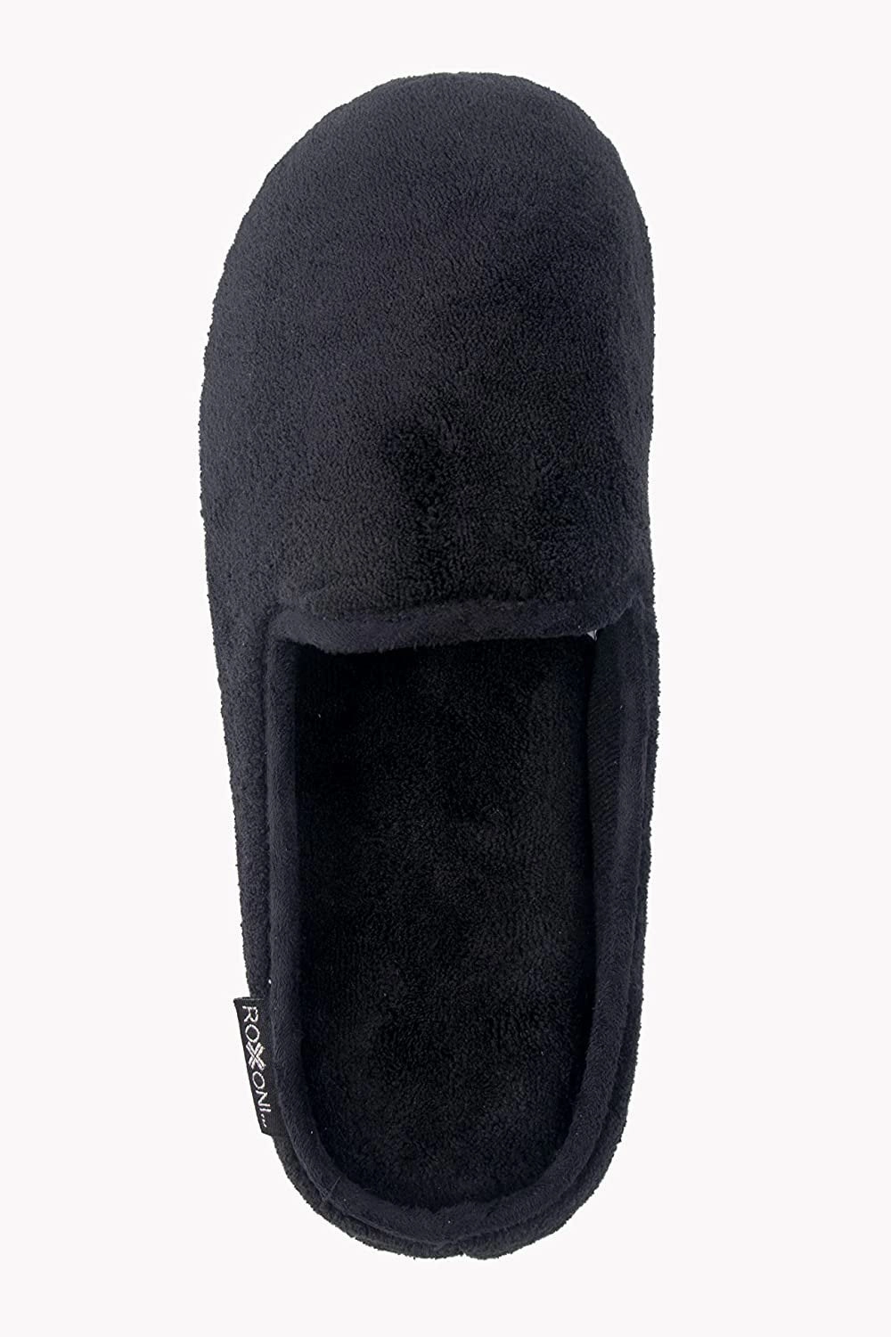 Roxoni Men's Slippers Slip On Terry Clog Comfort House Slipper Indoor/Outdoor Little Ballet Slippers