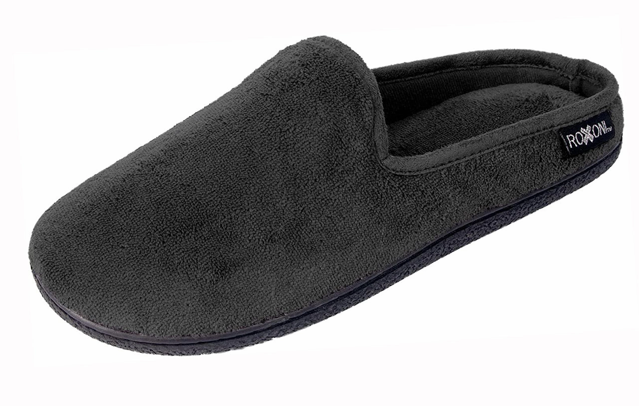 Roxoni Men's Slippers Slip On Terry Clog Comfort House Slipper Indoor/Outdoor Bridemaids Slippers