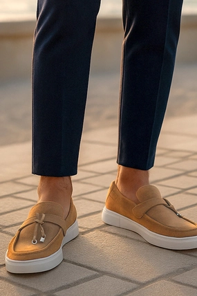 Suede Leather Tassel Loafers Casual Shoes Trends 2024