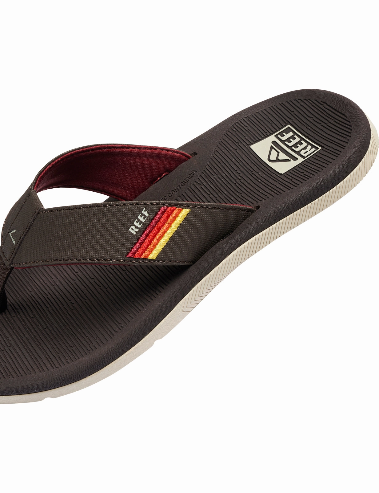 Reef Santa Ana Sandals in Vintage Brown Sunset Sustainable Flip Flops