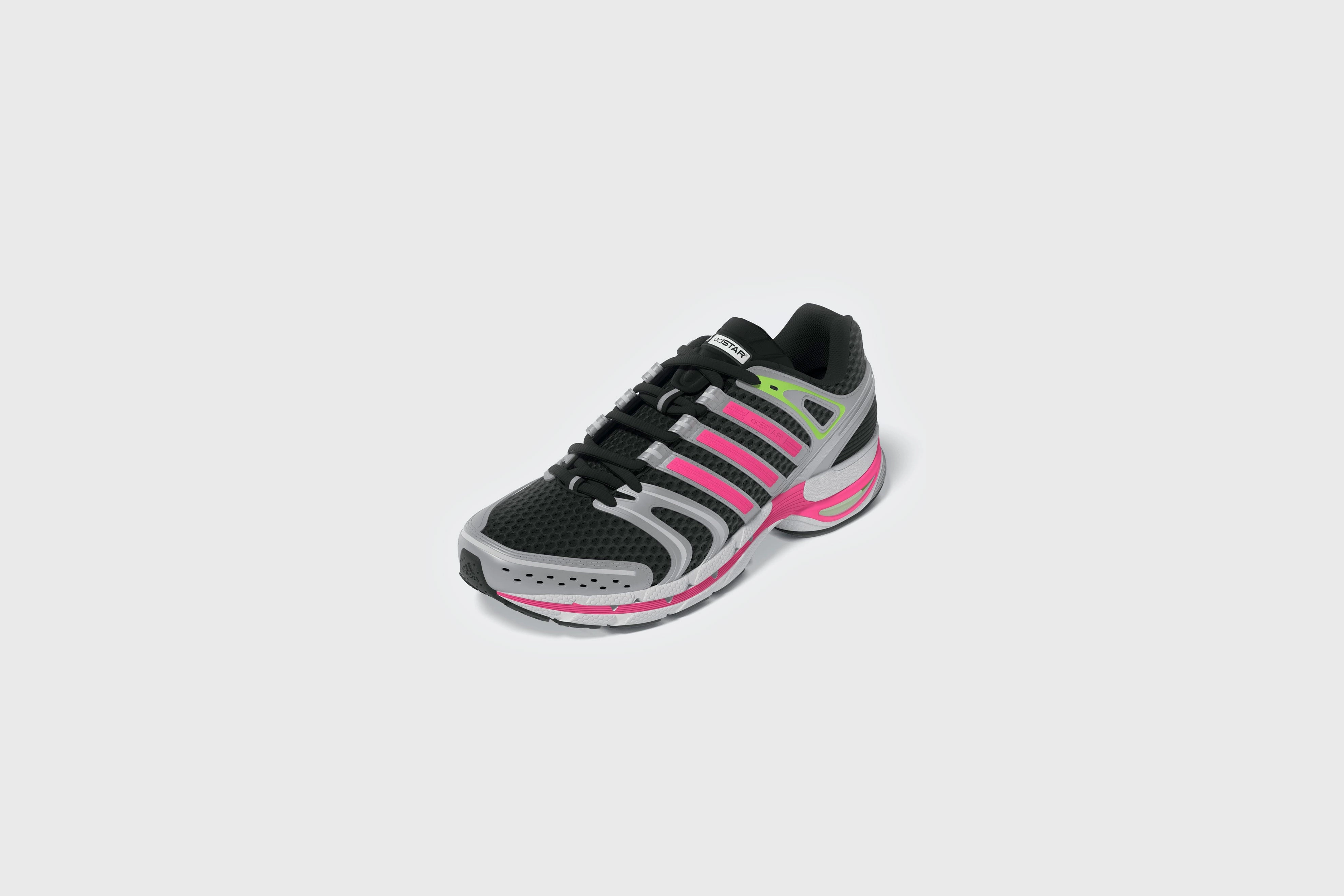 Adidas Samba Xlg Shoe Adidas Adistar Control 5 (Black/Pink/Metallic Silver)