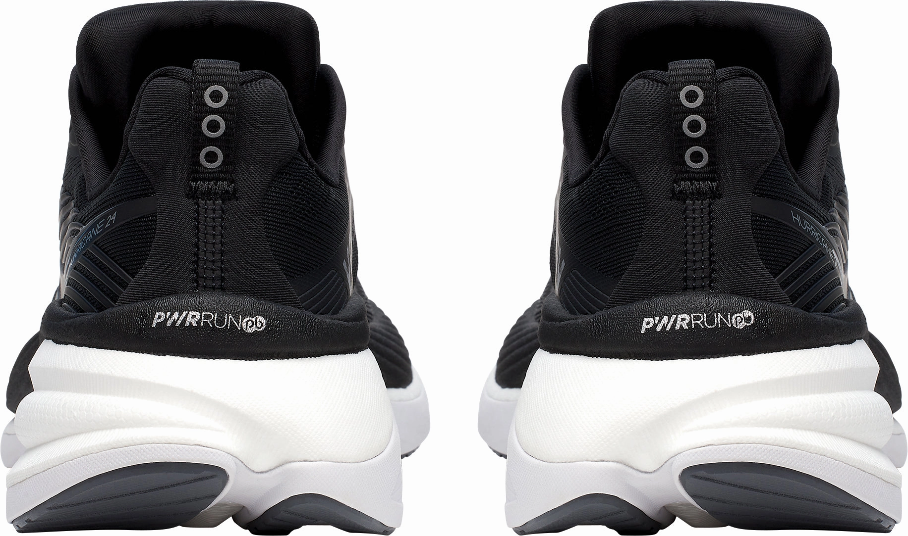 Cheap Running Shoes Saucony Hurricane 24 WIDE FIT Womens Running Shoes - Black