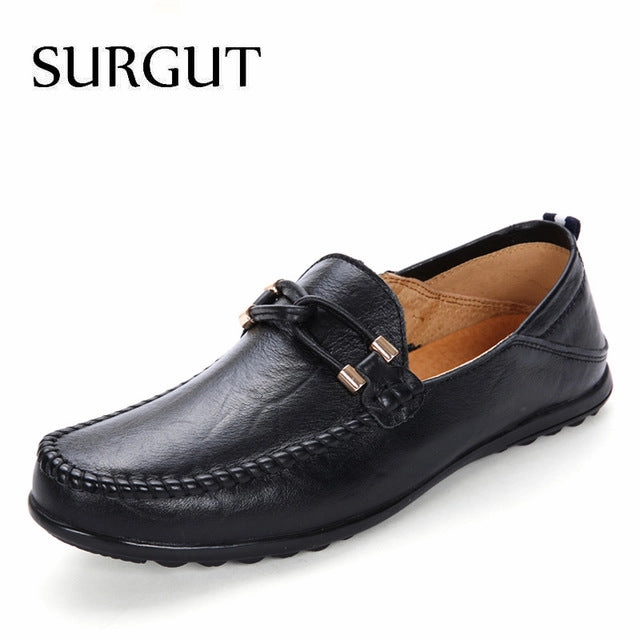 Soft Loafers For Men Casual Shoes Summer Breathable Luxury Brand Pu Flat Shoes Big Size 37-47 Rubber Flats Shoes