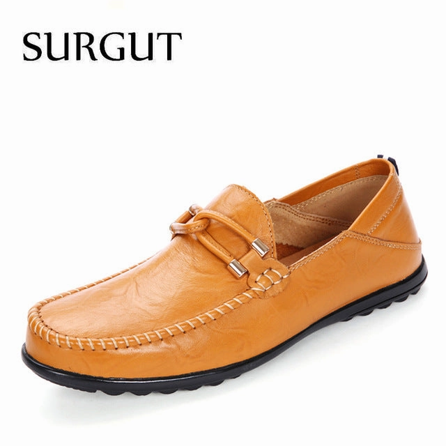 Soft Loafers For Men Casual Shoes Summer Breathable Luxury Brand Pu Flat Shoes Big Size 37-47 Fly Flat Shoes
