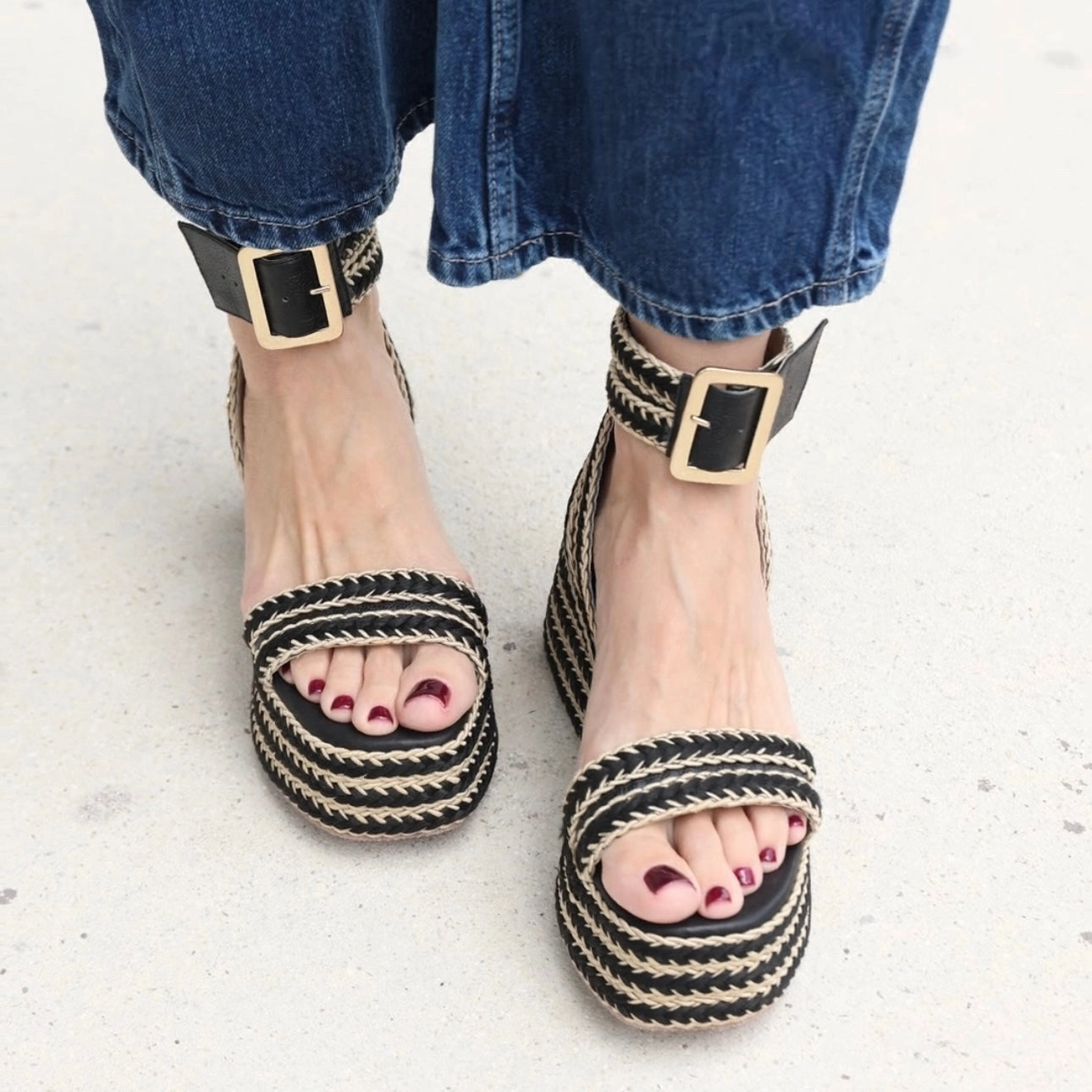 Dior Espadrilles Isis Sandals - Black