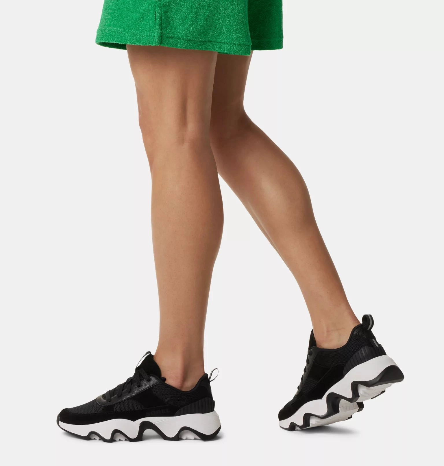 Waterproof Shoes For Disney Sorel Women's Kinetic Impact II Wonder Lace Sneaker - Black / Sea Salt