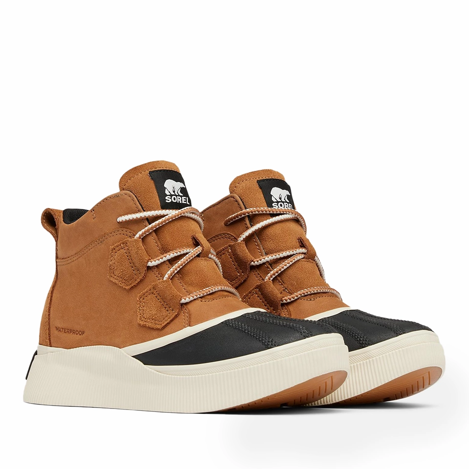 Sorel Women's OUT N ABOUT IV Classic Waterproof Boot | Taffy / Black Best Waterproof Shoes For Fishing