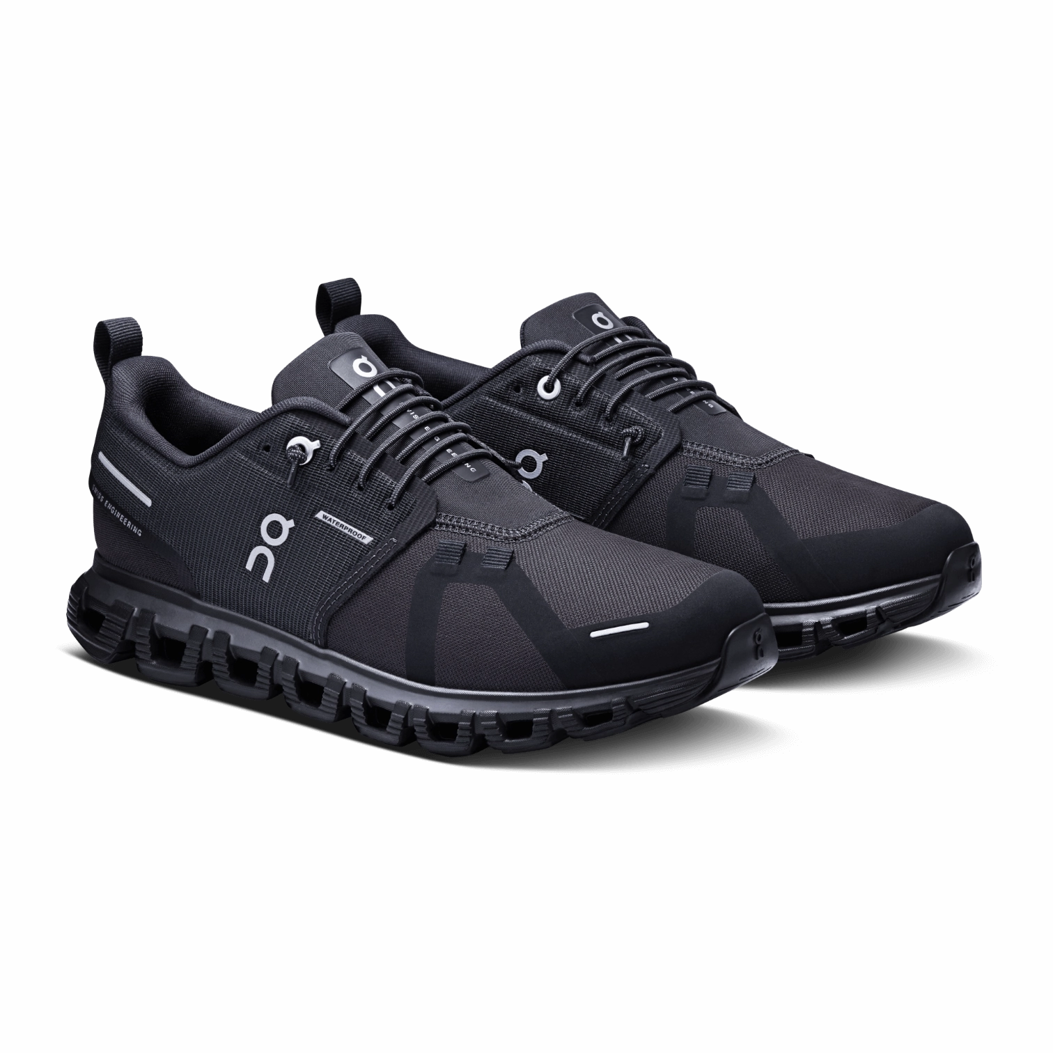 Slip Resistant On Shoes Cloud 6 Waterproof All Black for Women 3WF10051043