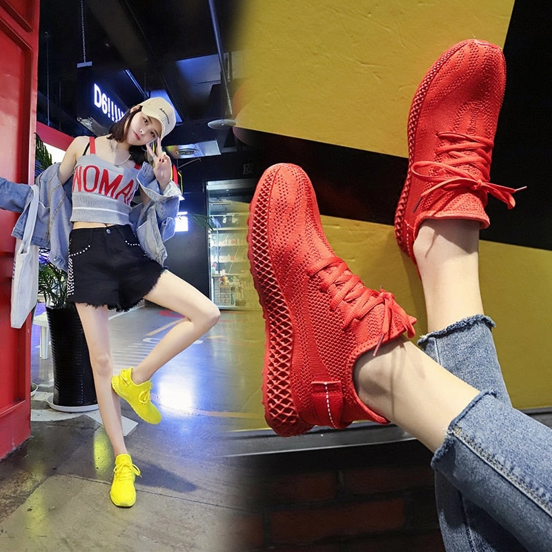 Spring Female Shoes Casual Breathable Women Sneakers Heelys Skate