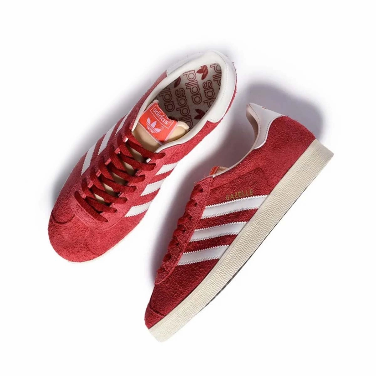 Adidas Gazelle 'Team Victory Red Off White Cream White' Men's Shoes Adidas X Stella Mccartney Shoes