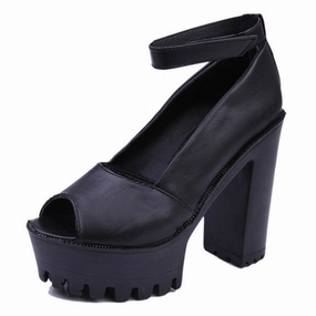 Low Top Waterproof Shoes Women Pumps Peep Toe Party Shoes White High Heels Waterproof Platform Women Shoes Heeled