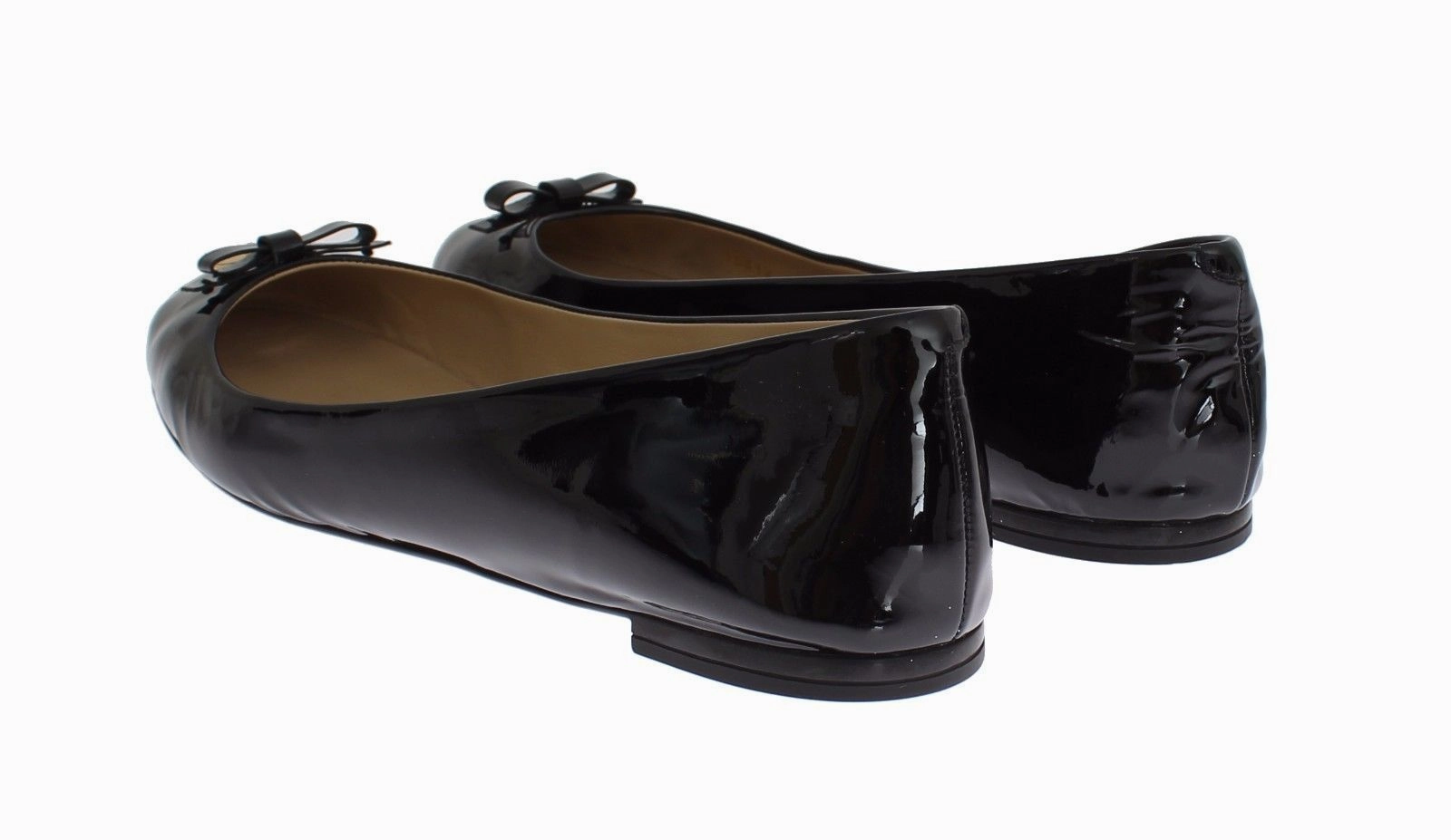 Black Patent Leather Heart Ballet Flat Shoes Formal Dress Shoes Flats