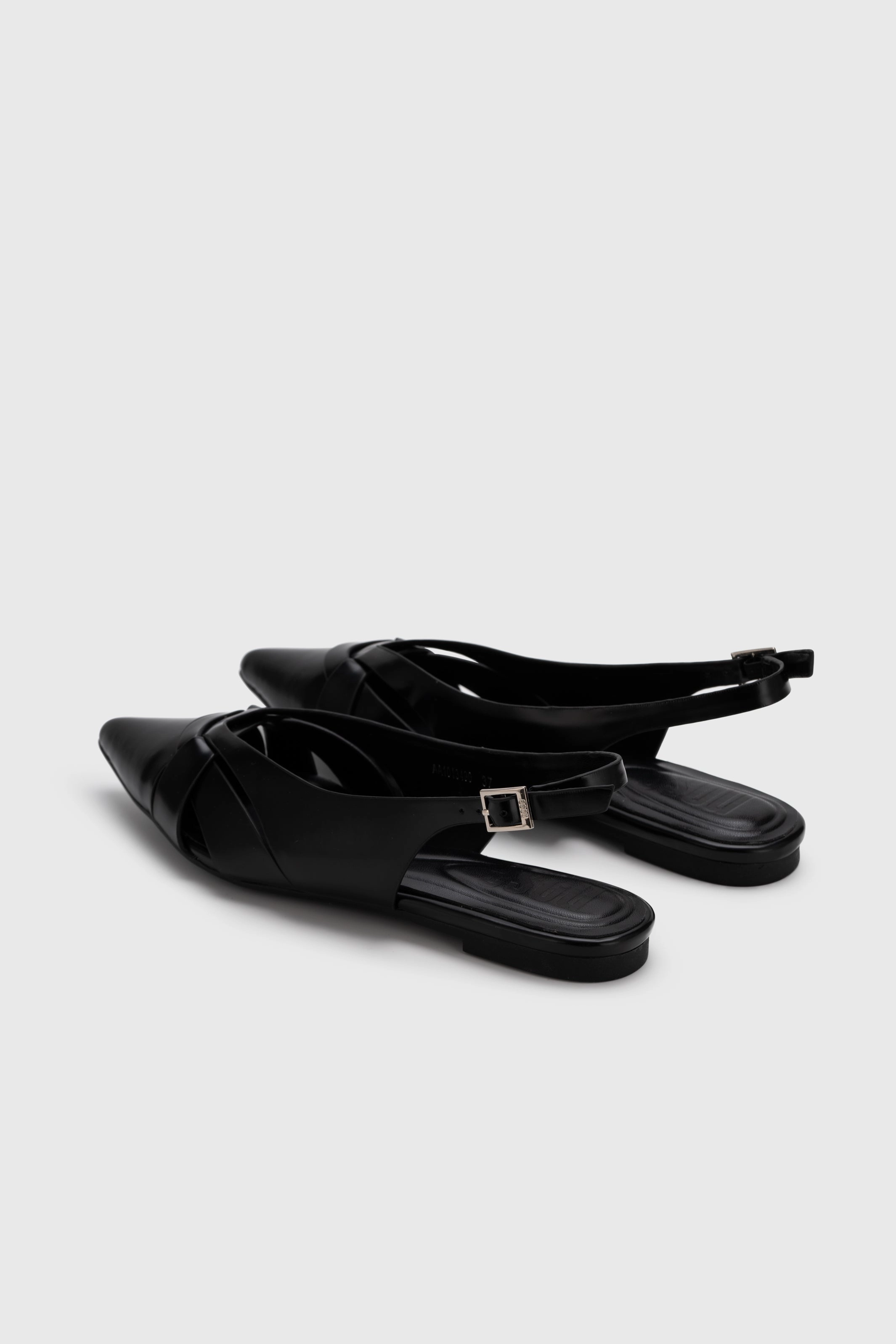 STRAPPY POINTED TOE SLINGBACK FLATS Formal Shoes