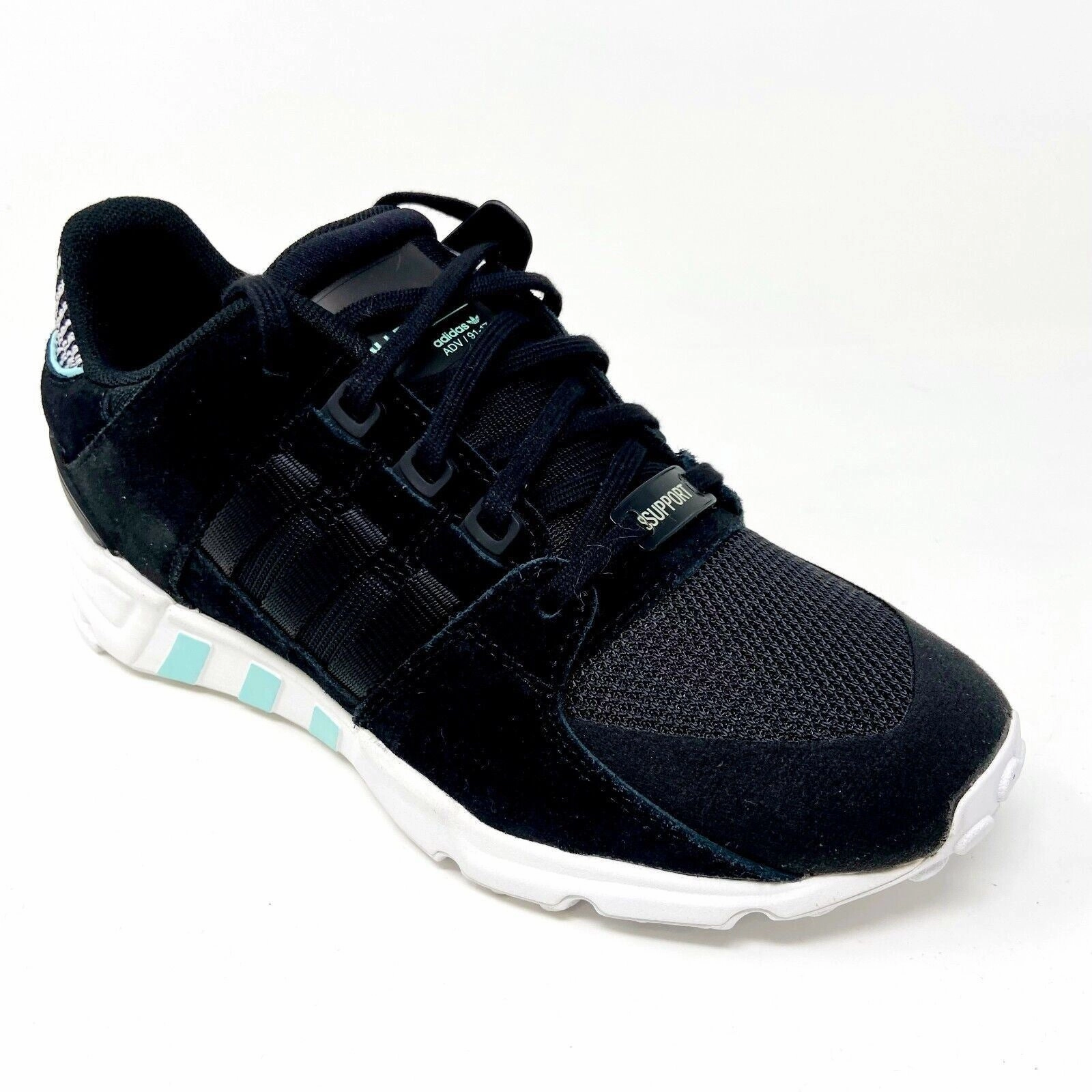 Running Shoes For Track Adidas EQT Support RF Black Aqua Blue Womens Size 5.5 Running Shoes BY8783