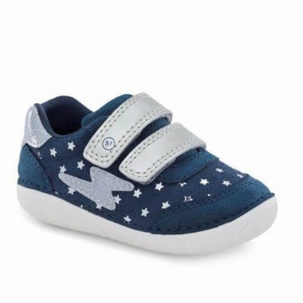 For Overweight  Best Walking Stride Rite Girls Kennedy Infant/Toddler Navy First Walker Shoes