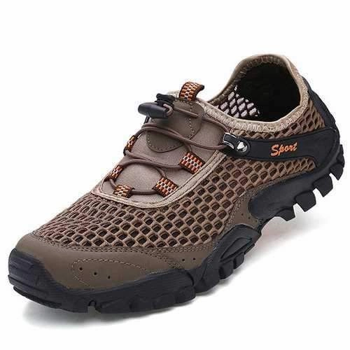 Vitesse Fasttrack Waterproof Hiking Shoes Men Anti Collision Toe Mesh Outdoor Hiking Sneakers