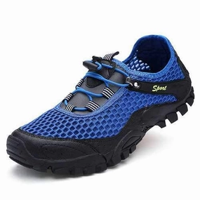 Best Hiking Shoes 2023 Men Anti Collision Toe Mesh Outdoor Hiking Sneakers