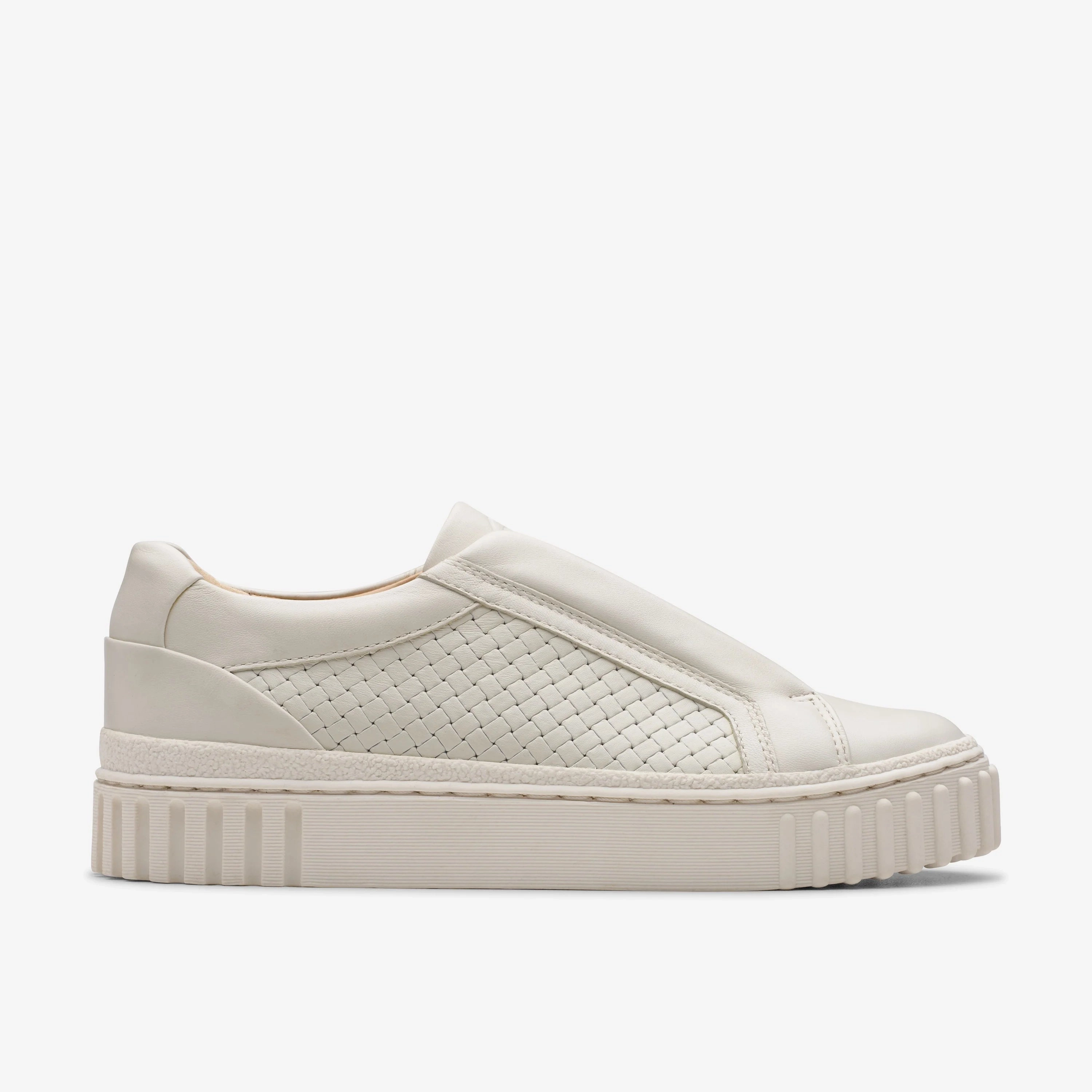 CLARKS | CASUAL SHOES | WOMEN | MAYHILL BAY OFF WHITE LEATHER Casual Shoes Uk