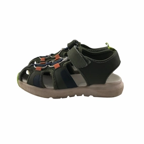 Tu sandals shoe size 13 junior khaki green with hook and loop straps For Waterproof Walking