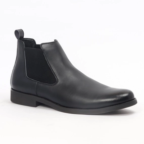 Caliber Shoes Black Chelsea Boots For Men ( A 481 C ) American Work Boots