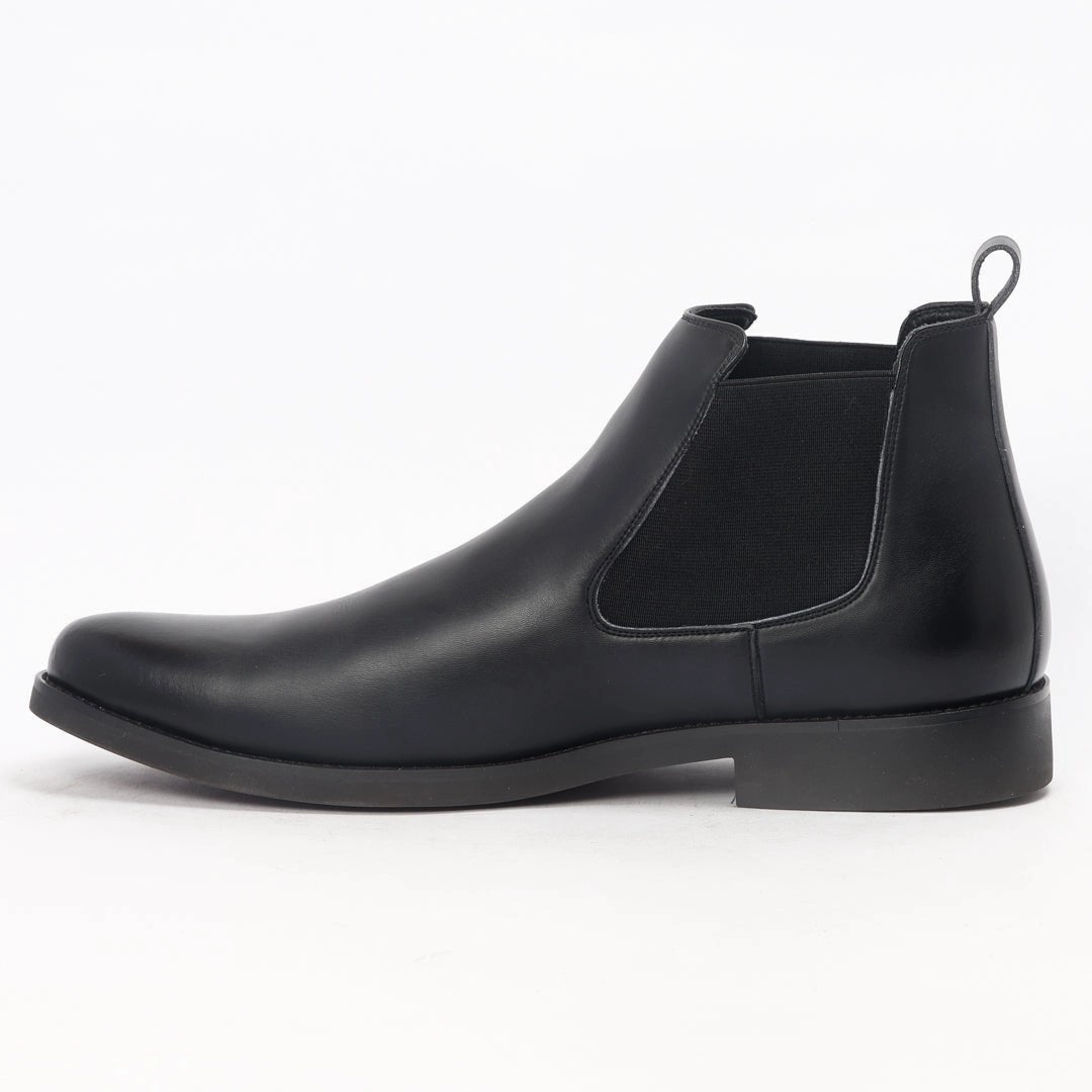 Caliber Shoes Black Chelsea Boots For Men ( A 481 C ) Fury Boots